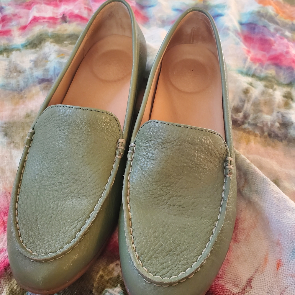 Dansko Green Leather Loafers